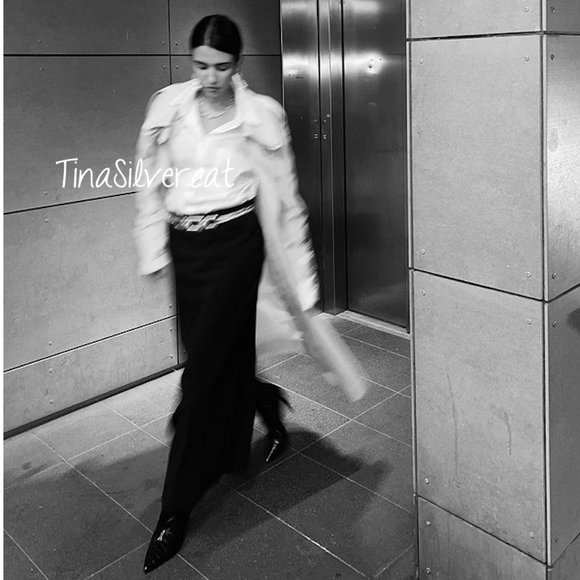 BLOGGER'S FAVE! Zara Gold Metal Belt NWT - Picture 6 of 17